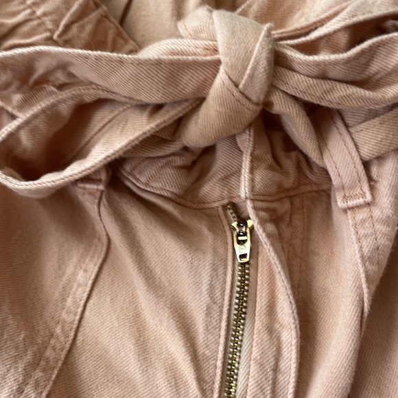 AG Adriano Goldschmied Pants Womens 27 Pink Renn Paper Bag Cropped Straight Leg - Picture 7 of 12